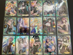 WES Goddess Story - Senpai Goddess Haven SERIES #1 ZR Set 15 Cards! Bunny Girl - Image 2
