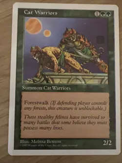 Cat Warriors 5th Edition - MTG - 1997 - Image 1