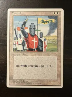 1 BANNED MTG Magic The Gathering Cruzade | Fourth Edition 4ED Moderate Play - Image 1