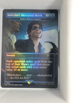 Malcolm's Mercurial Mirth R FOIL #1395 | SLD Jurassic World: Dr. Ian Malcolm - Image 1