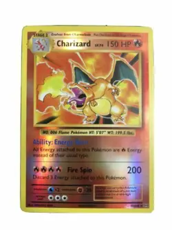 Pokemon XY Evolutions Charizard 11/108 Reverse Holo Rare Heavily Played - Image 1