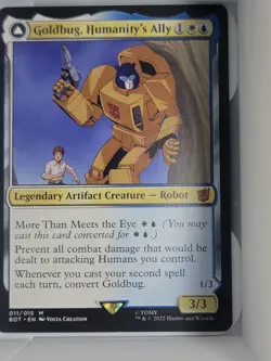 Goldbug, Humanity's Ally Regular - Transformers MTG-NM - Image 1