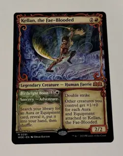 MTG Kellan, the Fae-Blooded (Showcase) Wilds of Eldraine NM - Image 1
