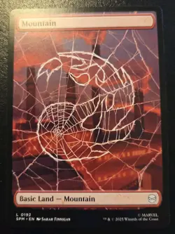 Mountain (Full Art) 0192 Land Spider-Man Magic: The Gathering - Image 1