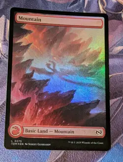 MTG *FOIL FULL ART* Tarkir : Dragonstorm MOUNTAIN NM - Image 2