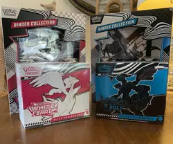 Pokemon TCG Black Bolt and White Flare Elite Trainer Box ETB Set & Binder Set - Image 1