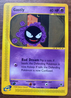GASTLY 109/165 EXPEDITION BASE SET POKEMON CARD LP - Image 1