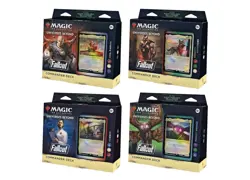 COMMANDER DECK ~ FALLOUT MtG Universes Beyond Set sealed box of 4 collector pack - Image 1