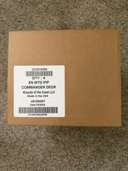 COMMANDER DECK ~ FALLOUT MtG Universes Beyond Set sealed box of 4 collector pack - Image 4