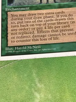 Sylvan Library #157 (MP) Fourth Edition 4ED Magic MTG - Image 2