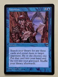 MTG Magic The Gathering Intuition Tempest LP - Image 1