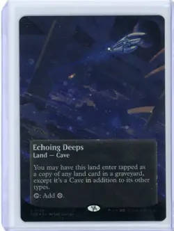 x1 Echoing Deeps (0148) - Galaxy Foil - Borderless R MTG Edge of Eternities: Ste - Image 1