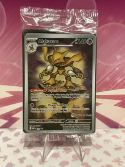 Alakazam MEP 009 - Mega Evolutions - Pokemon Center Stamped - Promo - Sealed - Image 1