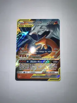 Reshiram & Charizard GX Ultra Rare Holo SM - Unbroken Bonds 20/214 NM Pokemon TC - Image 1