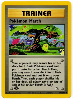 Pokemon - 1st Edition Neo Genesis Pokemon March 102/111 LP - Image 1