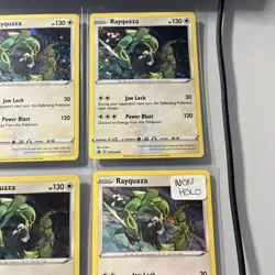 Pokemon TCG Rayquaza SWSH029 Black Star Promo Holo Lot Of 5 + Non Holo ALL NM - Image 4