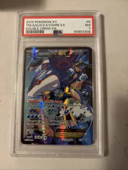 Pokemon Team Aqua’s Kyogre EX XY Double Crisis Full Art Holo 6/34 PSA 7 NM - Image 1