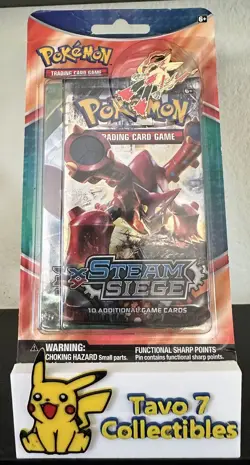 Pokemon TCG: XY Steam Siege & Roaring Skies 2PK Blister W/pin Factory Sealed 2 - Image 1