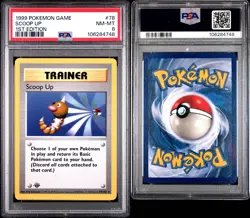 PSA 8 - Pokemon SCOOP UP - 1st First EDITION Shadowless Base Set 78/102 TRAINER - Image 3