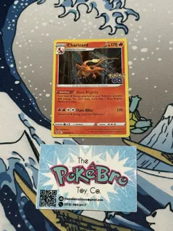 Pokemon Charizard 010/078 Pokemon GO Holo Rare NM - Image 1
