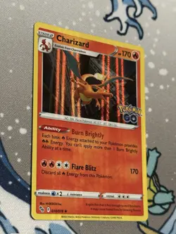 Pokemon Charizard 010/078 Pokemon GO Holo Rare NM - Image 2