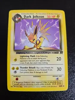 Pokemon TCG Dark Jolteon Team Rocket 38/82 Regular Unlimited Uncommon LP - Image 1
