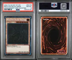 2022 YU-GI-OH! 1ST ED RED-EYES BLACK DRGN. GFP2 EN176 PSA NM-MT 8 - Image 2