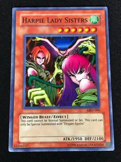 Yugioh Harpie Lady Sisters MRD-009 Super (NM) - Image 1