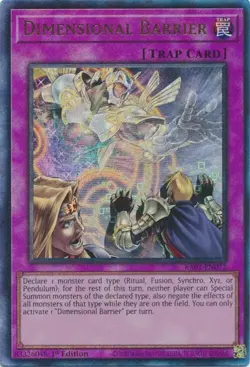 Dimensional Barrier - RA01-EN072 - Ultimate Rare - Rarity Collection - Yugioh - Image 1