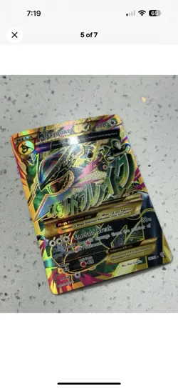 Pokemon TCG Ancient Origins M Rayquaza EX Card 98/98 Secret Rare - Image 3