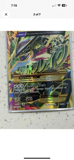 Pokemon TCG Ancient Origins M Rayquaza EX Card 98/98 Secret Rare - Image 5