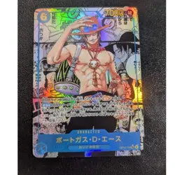 [Used] Ace OP13-119 SEC Manga Alt Art Carrying on His Will One Piece Card Chines - Image 1