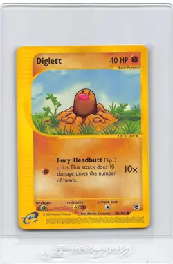 DIGLETT 106/165 - NON-HOLO - Expedition - 2002 E-READER - WOTC Pokemon Card - NM - Image 1