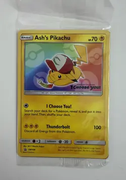 Pokemon Ash's Pikachu - SM108 - Promo Choose You Movie Card SEALED - Image 1