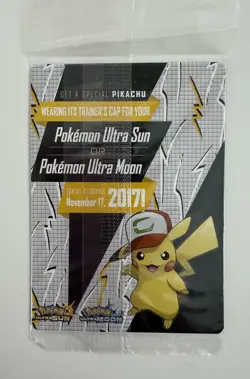 Pokemon Ash's Pikachu - SM108 - Promo Choose You Movie Card SEALED - Image 2