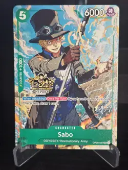 One Piece Card Game - Sabo (3rd Anniversary Promo) OP09-027 UC - NM - Image 1