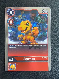 Agumon P-001 Promo Card - Digimon Card - Image 1