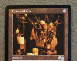Claws of Gix Urza's Saga NM Artifact Uncommon MAGIC GATHERING CARD (DS3D1PX).... - Image 3