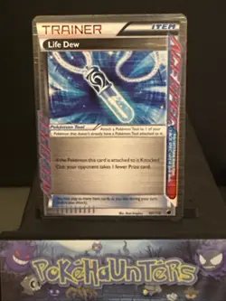 Pokemon Card Life Dew 107/116 Holo Rare Black & White Plasma Freeze Played - Image 1