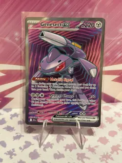 Pokemon TCG Black Bolt Genesect EX Full Art Card 161/086 - Image 1