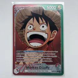 One Piece TCG OP13-001 Monkey D. Luffy Alt Art Leader AA Card Game CCG English - Image 1