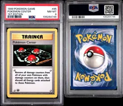 Pokemon Center trainer PSA 9 1st ed Base Shadowless Pokemon card 1999 WOTC - Image 3