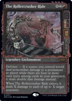 MTG The Rollercrusher Ride (Showcase) Foil NM Duskmourn: House of Horror Magic 3 - Image 1