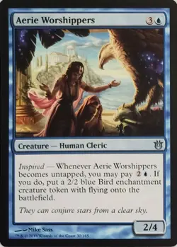 X 1 Aerie Worshippers Born of Gods NM 30 MTG Magic The Gathering - Image 1