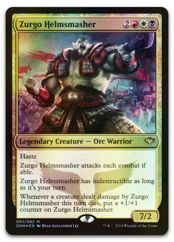 Zurgo Helmsmasher #1 (Foil) (NM) Speed vs Cunning DDN Magic MTG - Image 1