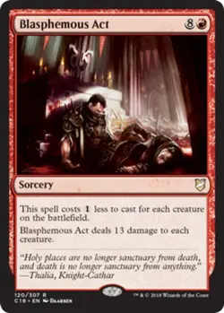 1x Blasphemous Act Light Play MTG Magic - Kid Icarus - - Image 1