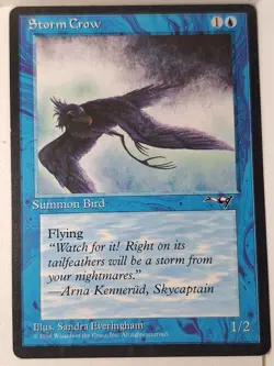 Storm Crow (B) - Alliances - Magic the Gathering MTG Nice! - Image 1