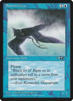 Storm Crow (Flying Left) | MtG Magic Alliances | English | Near Mint-Mint (NM) - Image 1
