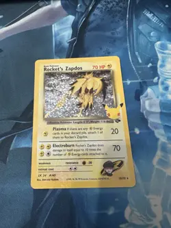 Rocket's Zapdos 15/132 Celebrations: Classic Collection Holo Pokemon TCG English - Image 1