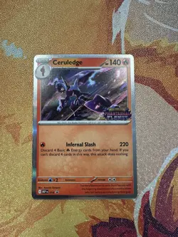 Phantasmal Flames Prerelease Ceruledge Stamped Promo Pokemon TCG 2025 014 - Image 1